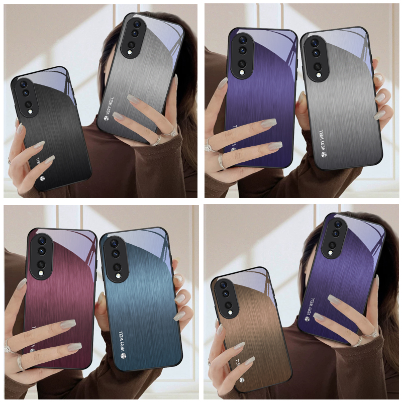 Phone Cases Honor - Minimally brushed metal For Honor Magic