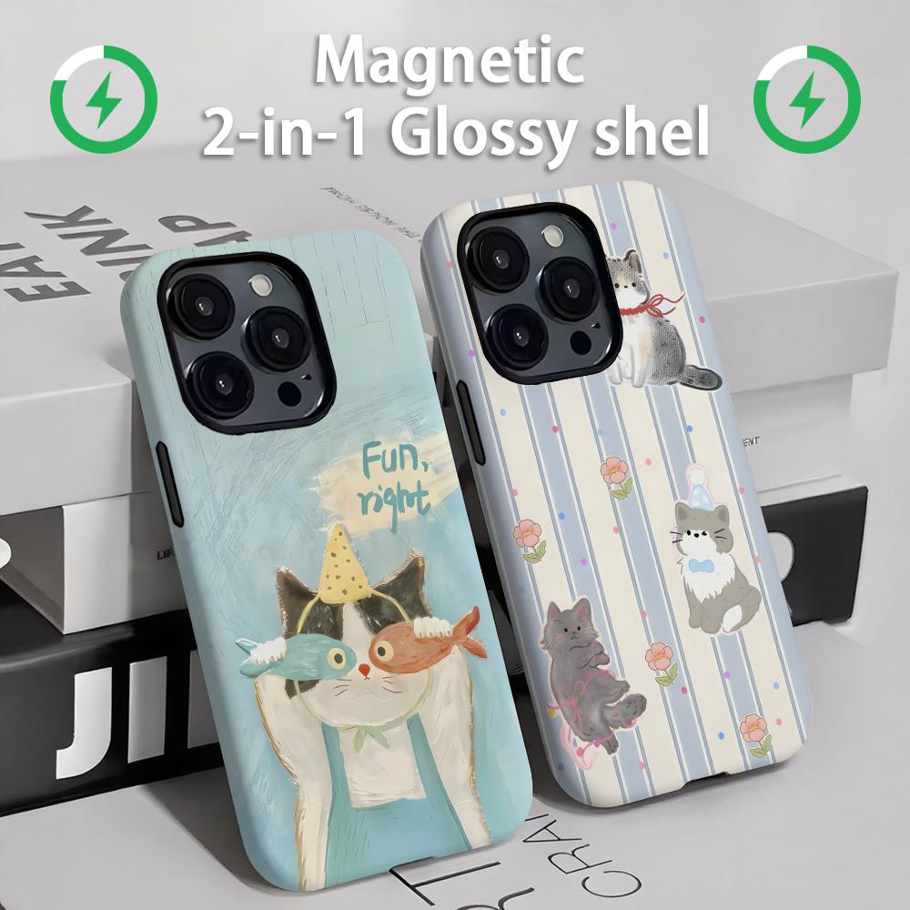 Phone Cases Cat - Cute cats and dogs Phone Case