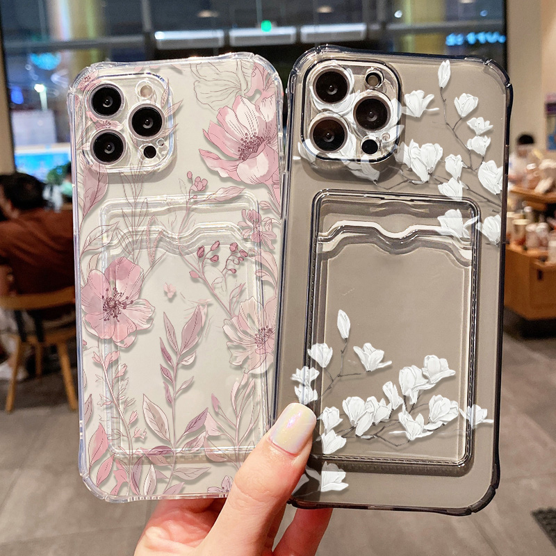 Phone Cases With Card Holder - Flower Phone Case For Samsung A57