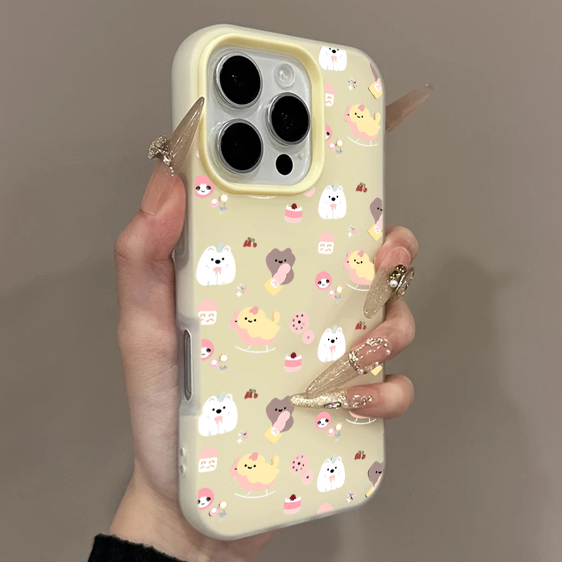 Cute Anime Case - Cute Cartoon Animals Pattern Phone Case