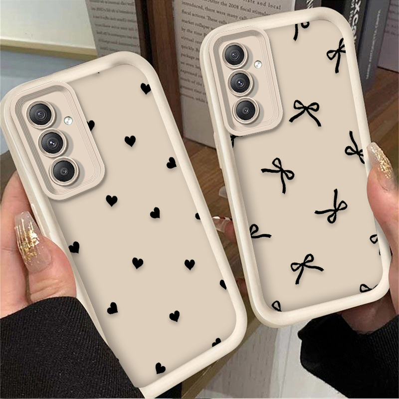 Black Love Heart Bowknot Case  - огляд і ціна Phone Cases For Samsung A14