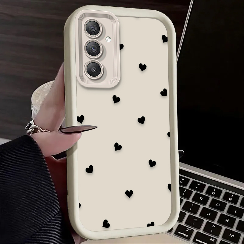 Black Love Heart Bowknot Case  - огляд і ціна Phone Cases For Samsung A14