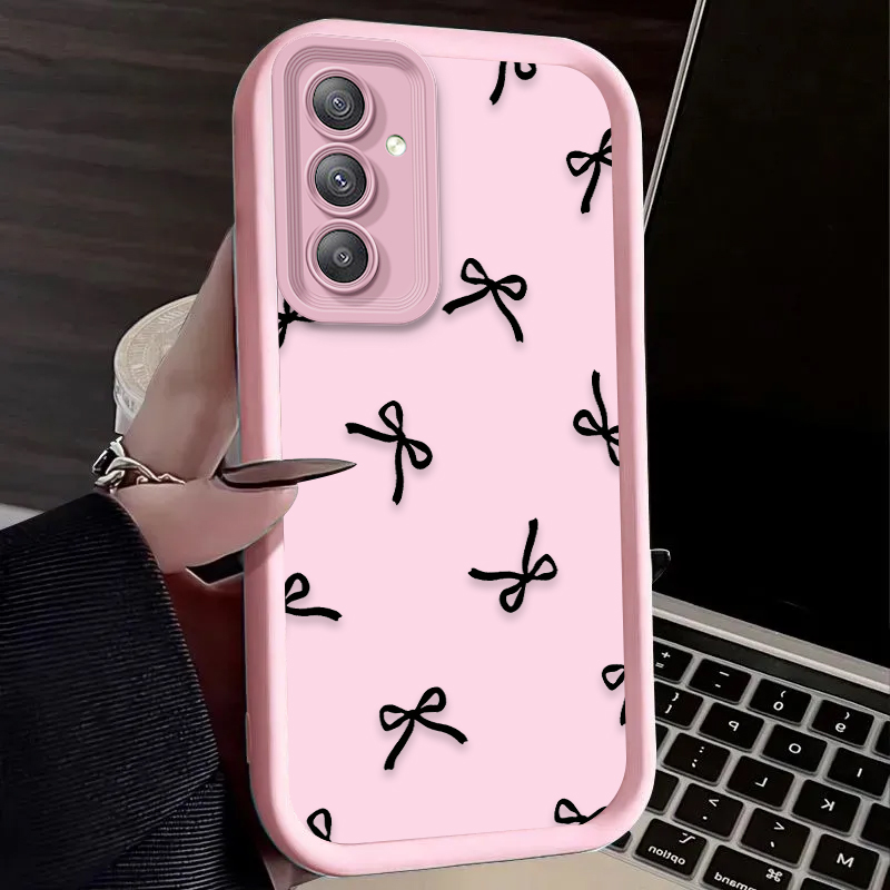 Black Love Heart Bowknot Case  - огляд і ціна Phone Cases For Samsung A14