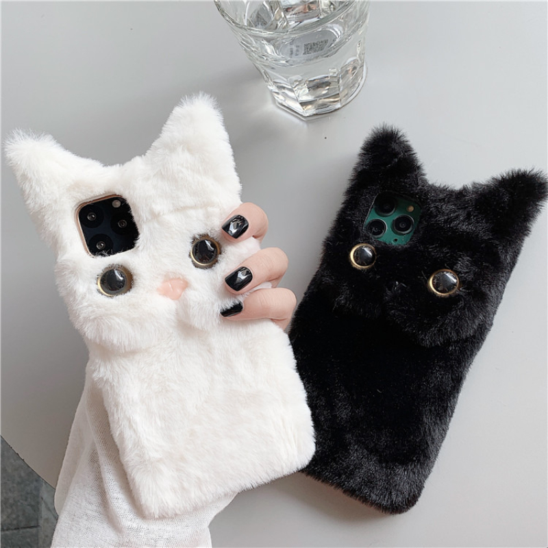 3D Cute Cartoon Cat Furry Plus - огляд і ціна Phone Cases Cat