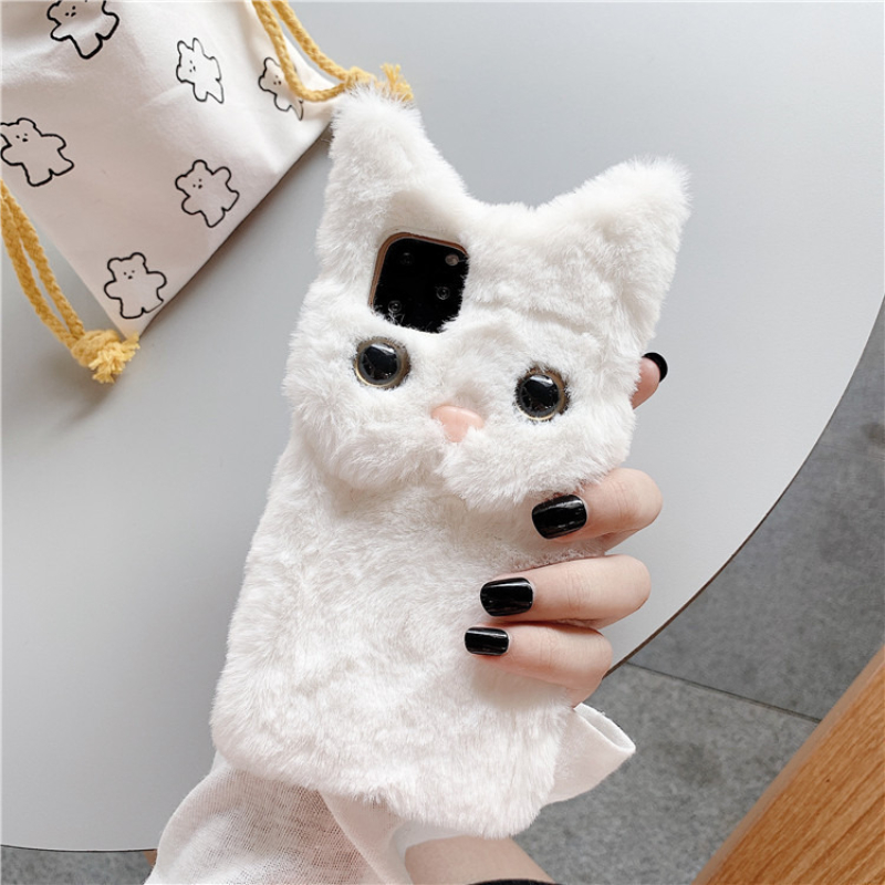 3D Cute Cartoon Cat Furry Plus - огляд і ціна Phone Cases Cat