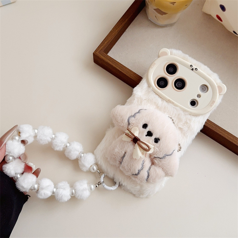 3D Cartoon Bowknot Puppy Warm  - огляд і ціна Phone Cases Apple