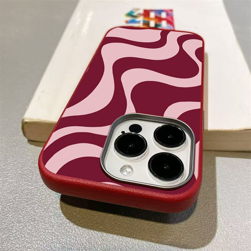Retro Pink Abstract Wave Patte - огляд і ціна Phone Cases Cool