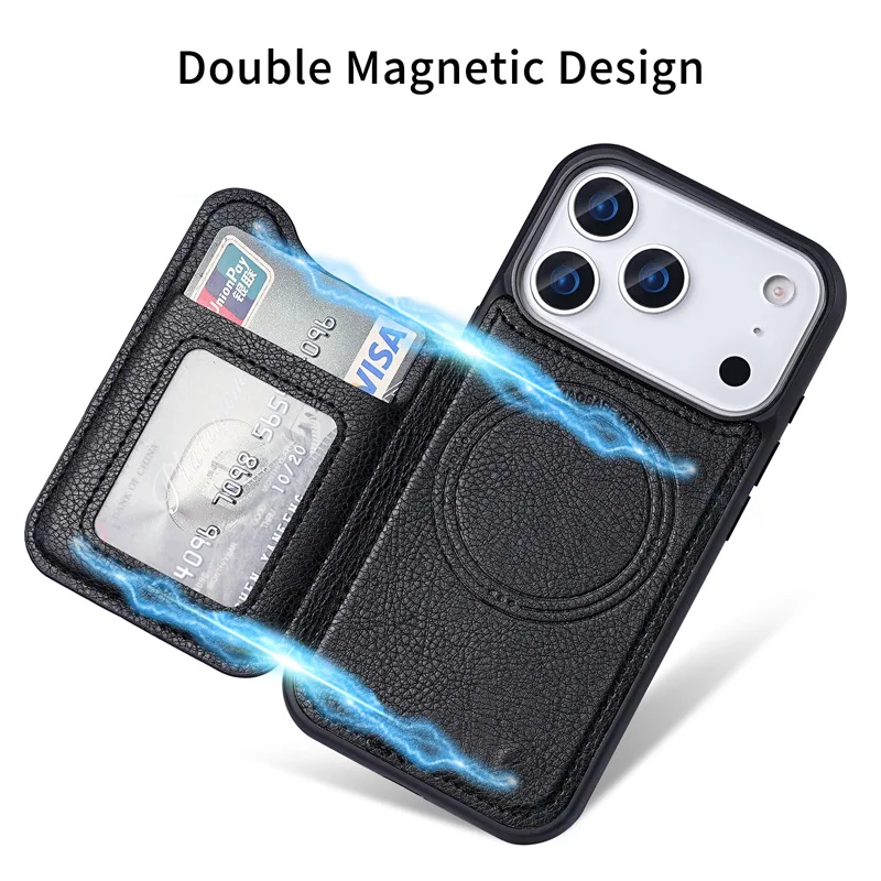 For Magsafe Magnetic Flip Leat - огляд і ціна Phone Cases With Card Holder