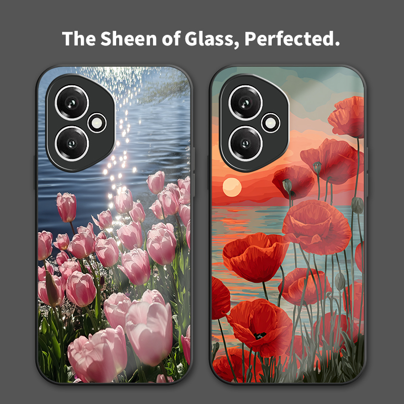Floral Tulip Pattern Phone Cas - огляд і ціна Phone Cases Honor