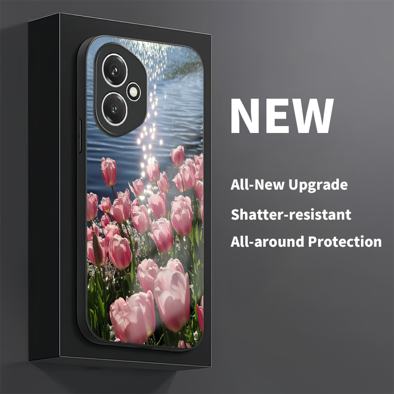 Floral Tulip Pattern Phone Cas - огляд і ціна Phone Cases Honor