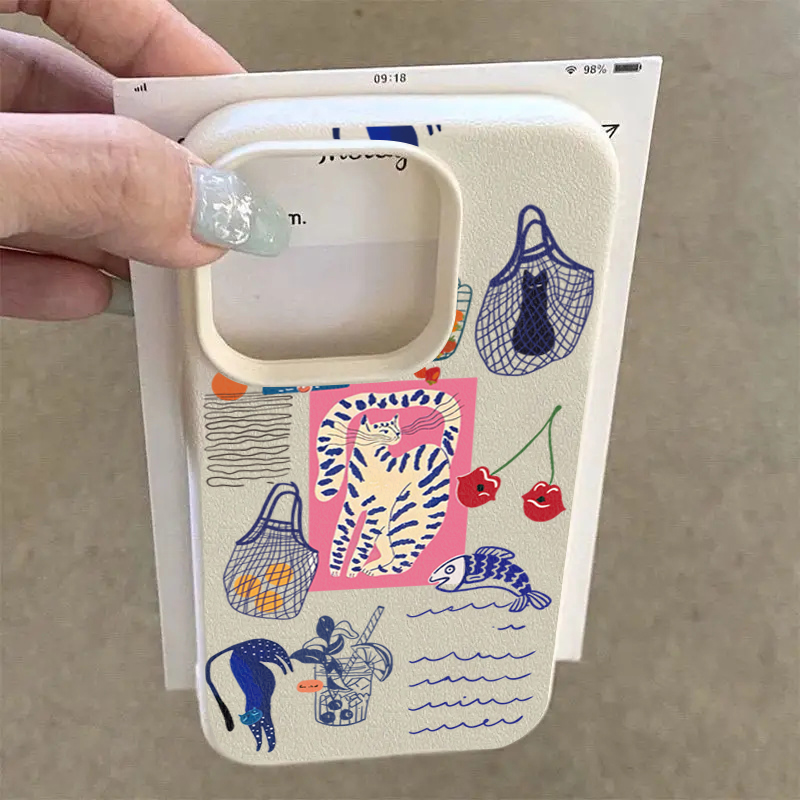 Cute Cherry Cat Print Phone Ca - огляд і ціна Phone Cases Cat