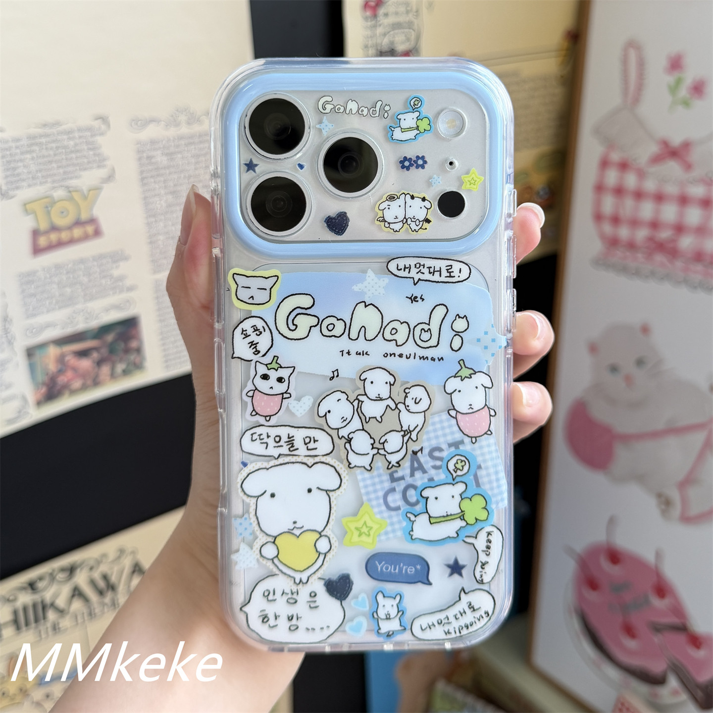 Korea ins Big Head Puppy Line  - огляд і ціна Phone Cases Cool Girl