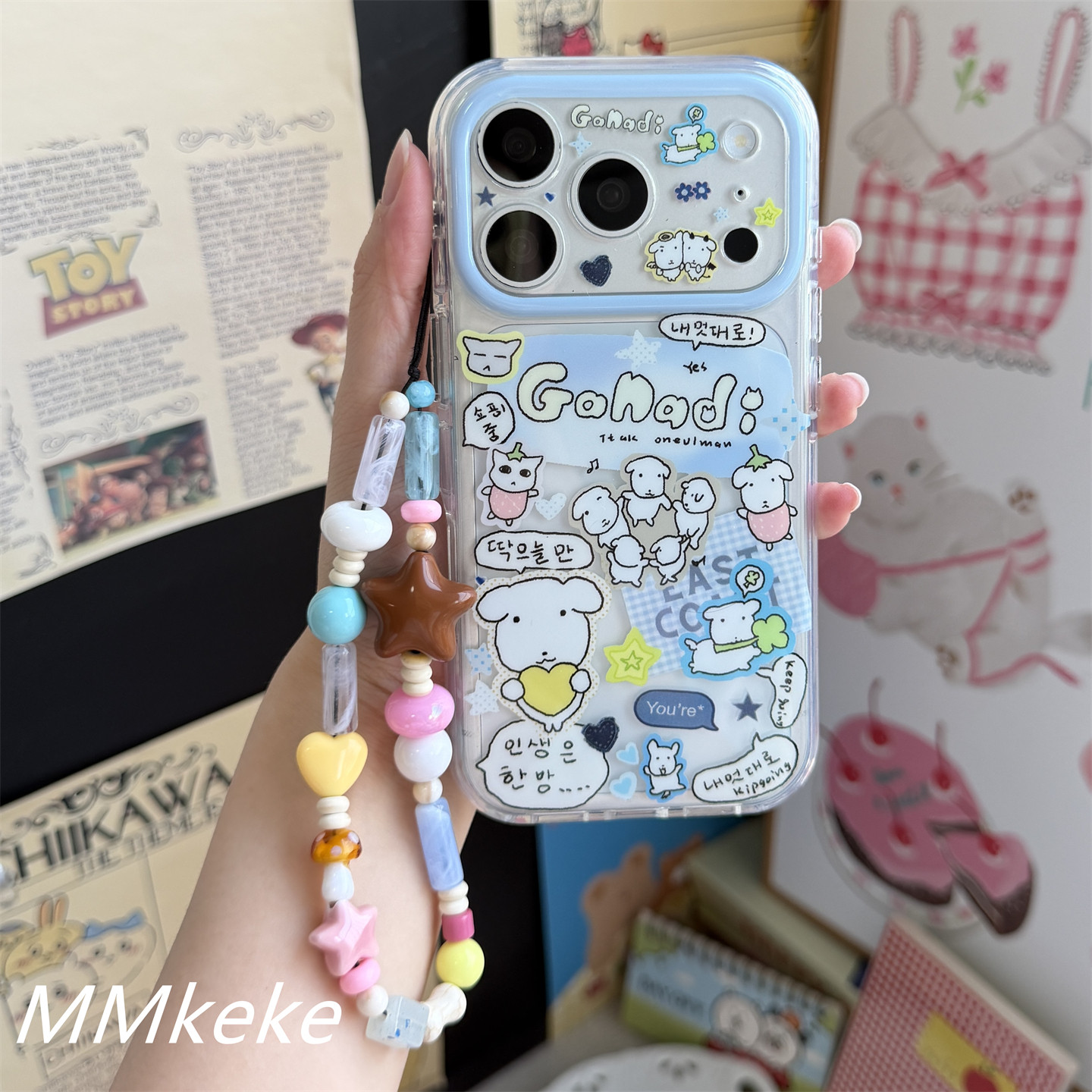 Korea ins Big Head Puppy Line  - огляд і ціна Phone Cases Cool Girl