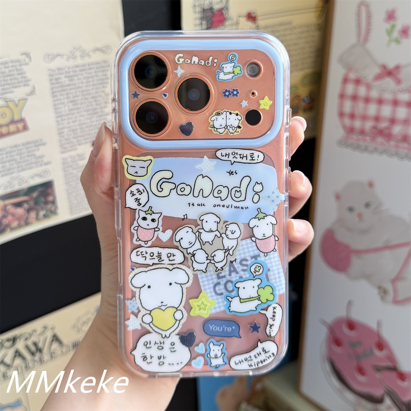 Korea ins Big Head Puppy Line  - огляд і ціна Phone Cases Cool Girl