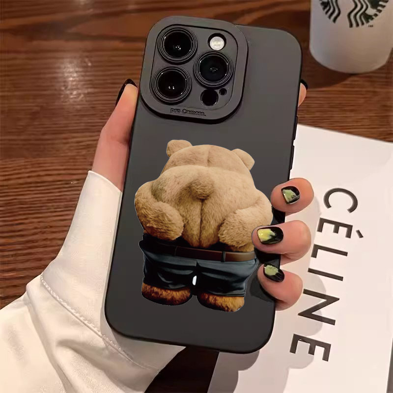 Funny Cool Bear Silicone Phone - огляд і ціна Phone Cases Quirky