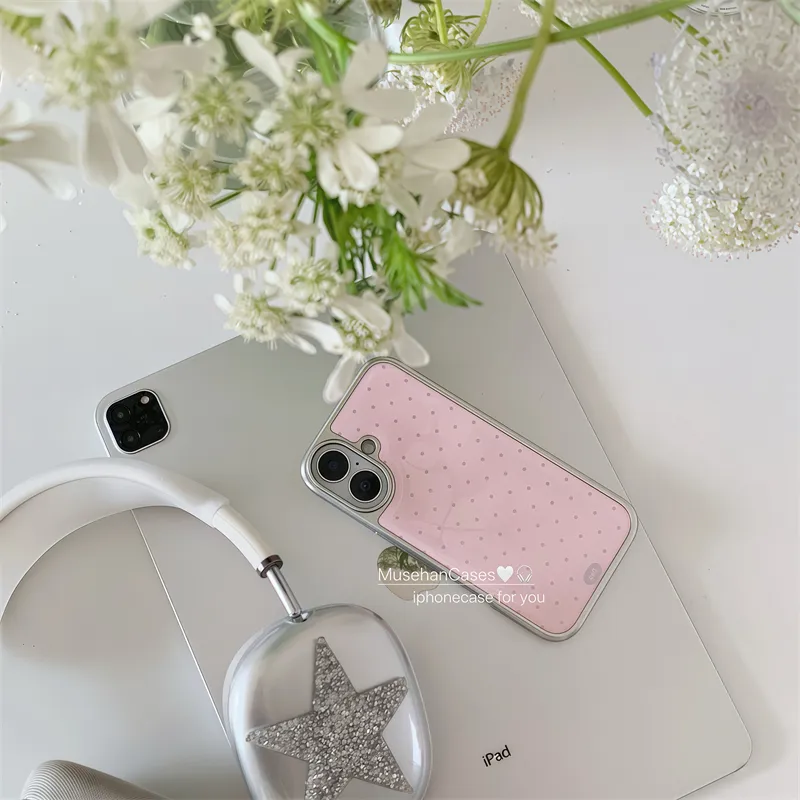 Korean ins Cream Pink Polka Do - огляд і ціна Phone Cases Polka Dot