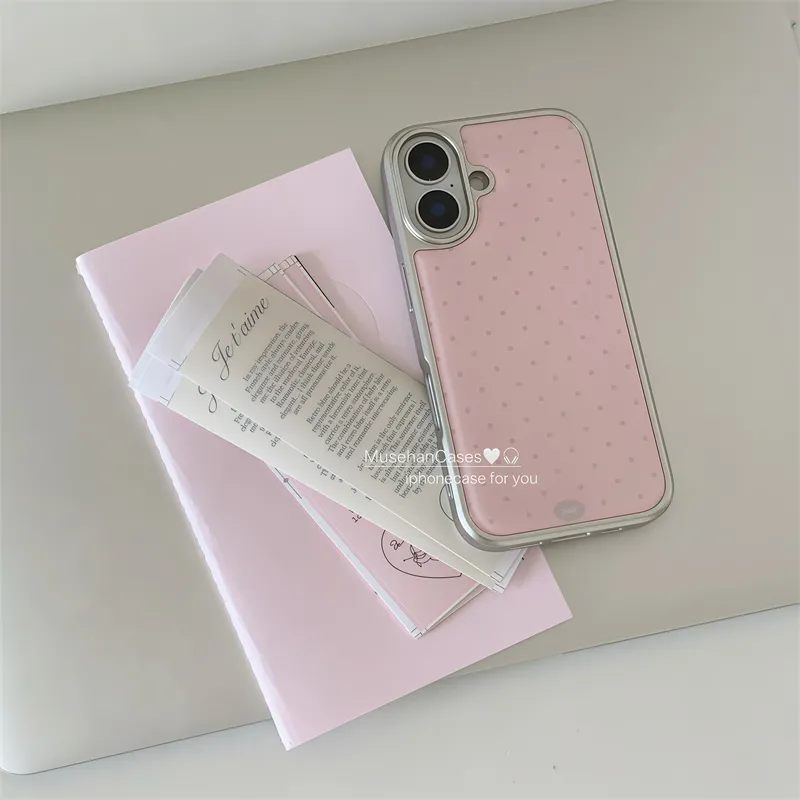 Korean ins Cream Pink Polka Do - огляд і ціна Phone Cases Polka Dot