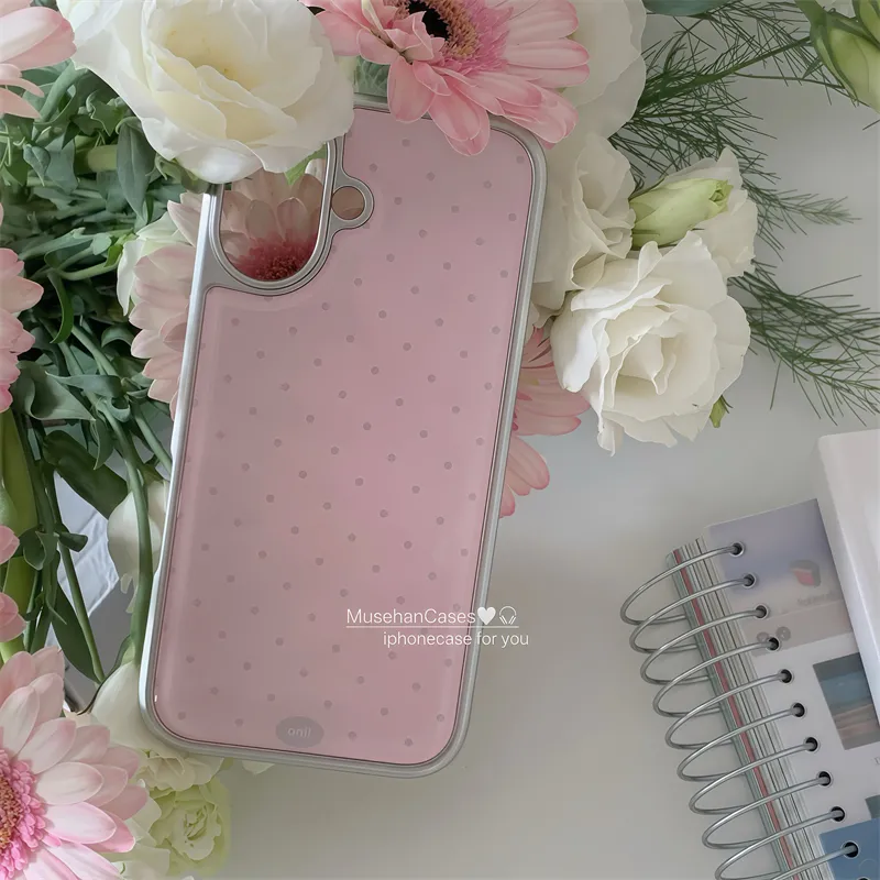 Korean ins Cream Pink Polka Do - огляд і ціна Phone Cases Polka Dot