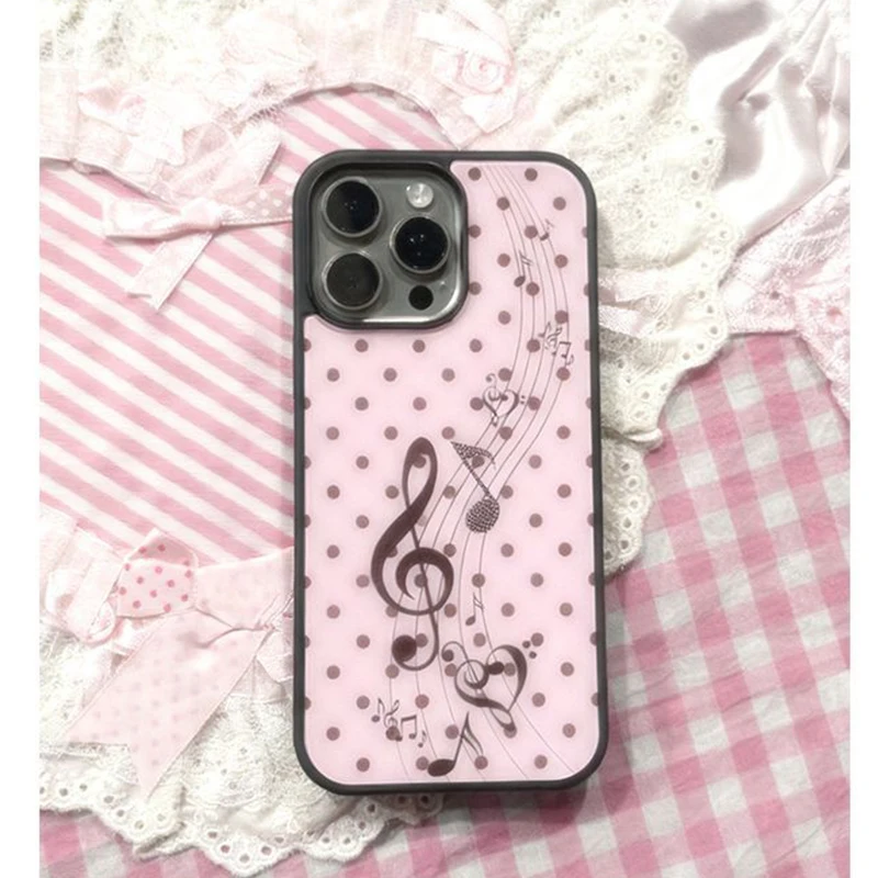 Korean ins Pink Brown Polka Do - огляд і ціна Phone Cases Cool Girl