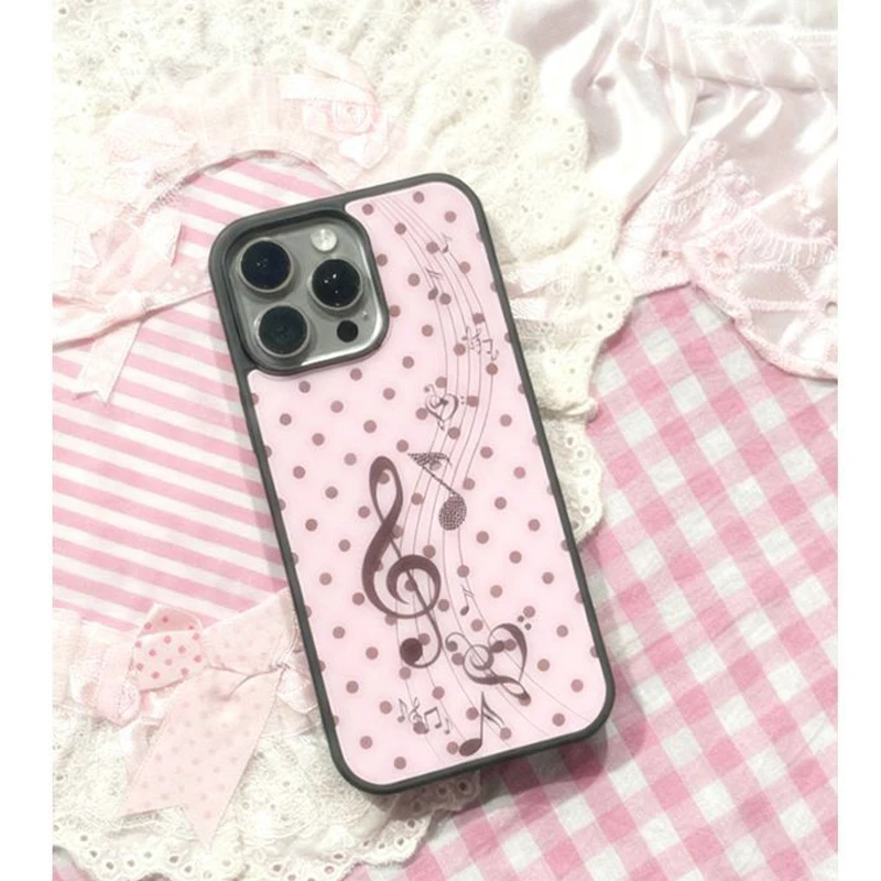 Korean ins Pink Brown Polka Do - огляд і ціна Phone Cases Cool Girl
