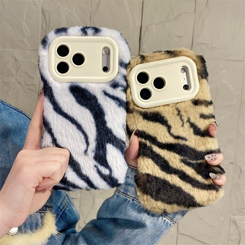 Luxury Zebra Pattern Fluffy Pl - огляд і ціна Phone Cases Apple