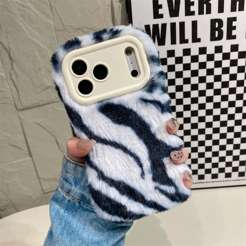 Luxury Zebra Pattern Fluffy Pl - огляд і ціна Phone Cases Apple