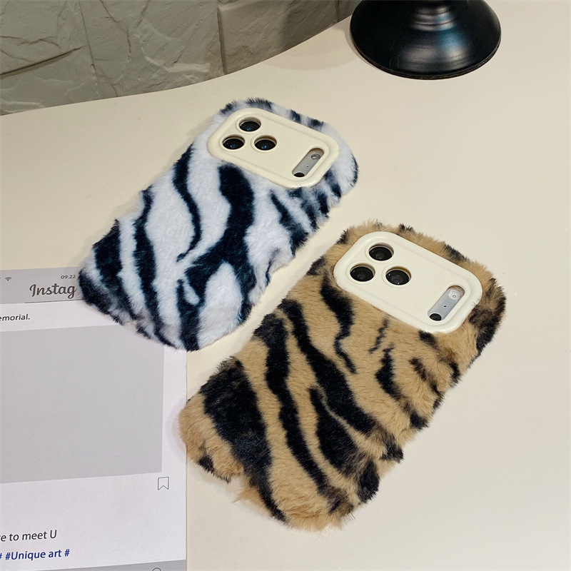 Luxury Zebra Pattern Fluffy Pl - огляд і ціна Phone Cases Apple