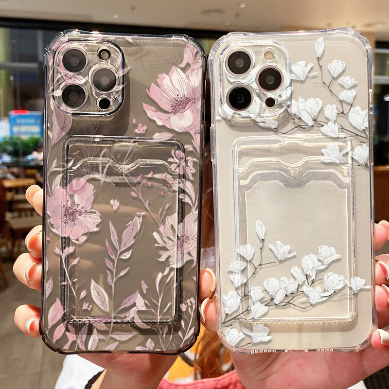 Flower Phone Case For Samsung  - огляд і ціна Phone Cases With Card Holder