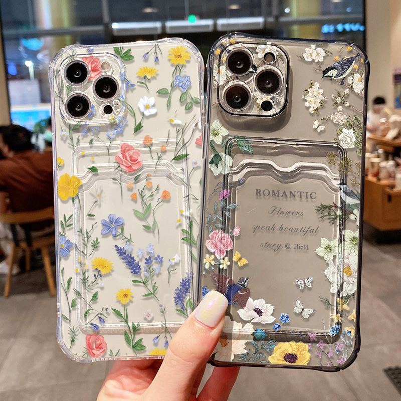 Flower Phone Case For Samsung  - огляд і ціна Phone Cases With Card Holder