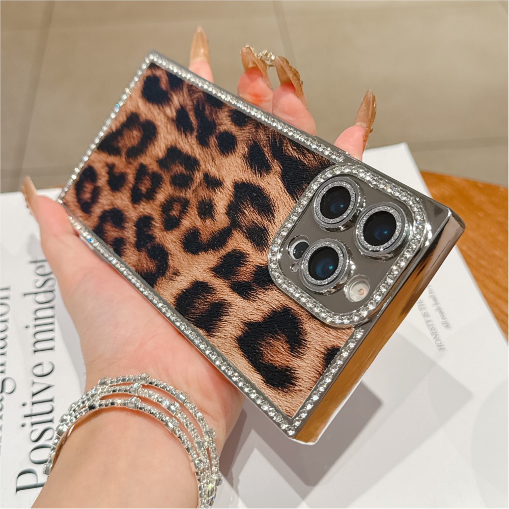 Luxury Diamond Leopard Print P - огляд і ціна Luxury Plating Case