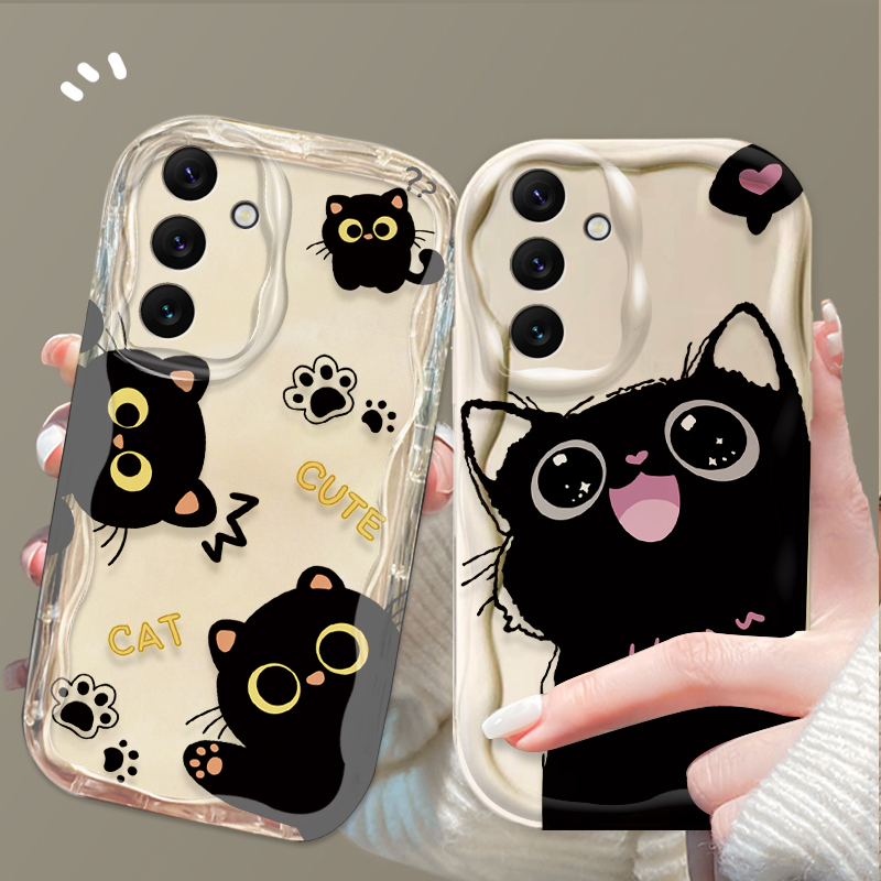 Cute Big Eyes Black Cat Case f - огляд і ціна Phone Cases For Samsung A14