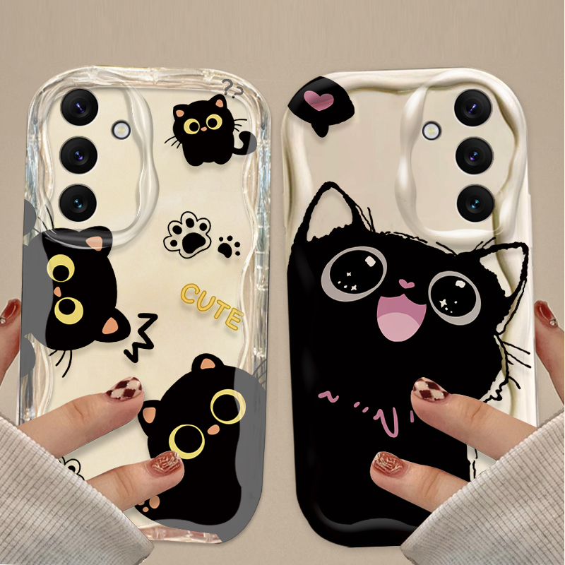 Cute Big Eyes Black Cat Case f - огляд і ціна Phone Cases For Samsung A14