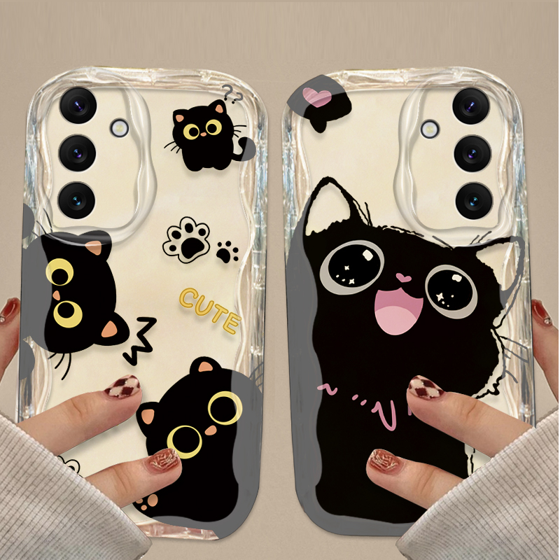 Cute Big Eyes Black Cat Case f - огляд і ціна Phone Cases For Samsung A14