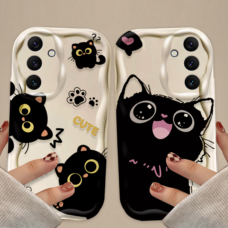 Cute Big Eyes Black Cat Case f - огляд і ціна Phone Cases For Samsung A14