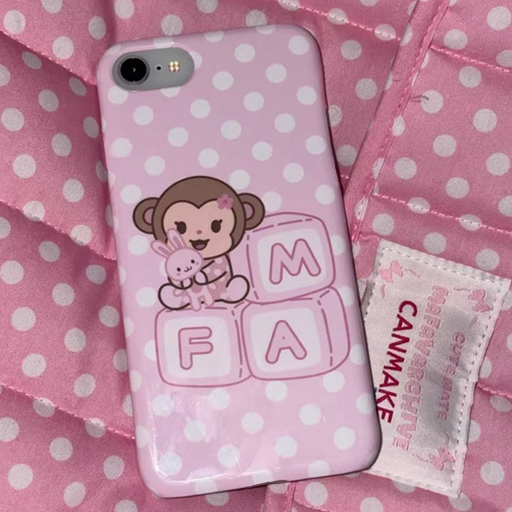 Korean Cartoon Sweet Pink Cute - огляд і ціна Phone Cases Polka Dot