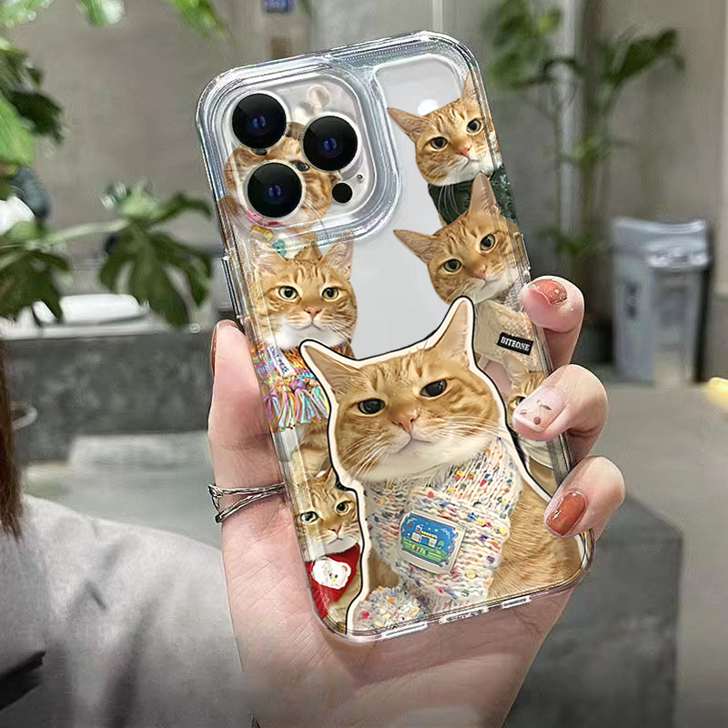 Cute Bandana Cat Clear Phone C - огляд і ціна Phone Cases Cat