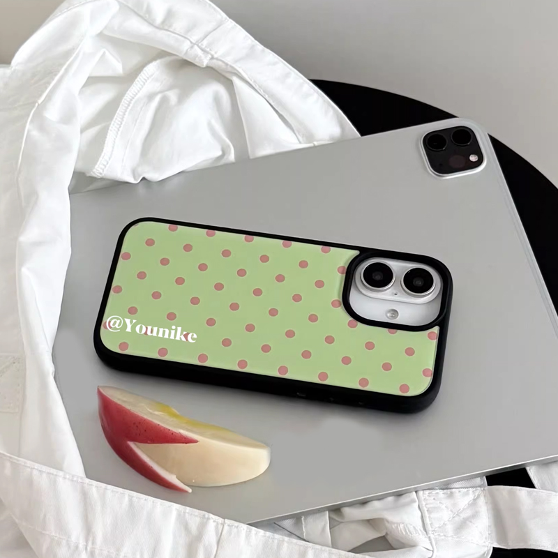 Ins Korean Retro Cartoon Green - огляд і ціна Phone Cases Polka Dot