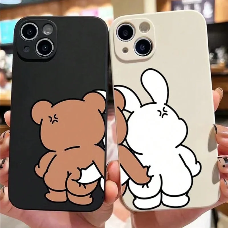 Funny Couple Cartoon Rabbit Be - огляд і ціна Phone Cases Quirky