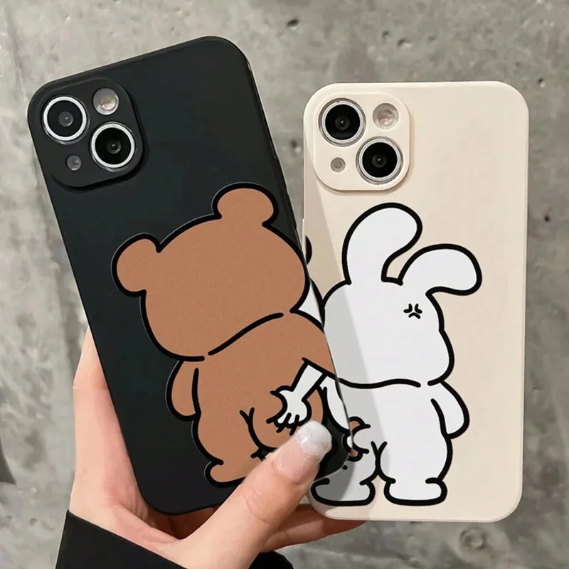 Funny Couple Cartoon Rabbit Be - огляд і ціна Phone Cases Quirky