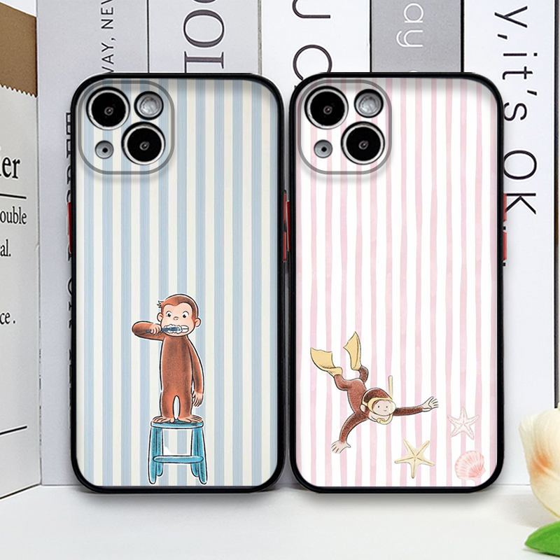 Cartoon Striped Monkey Holding - огляд і ціна Phone Cases Cat